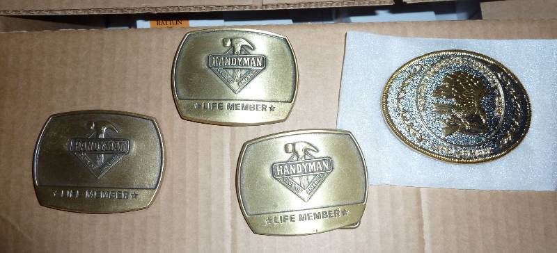 4 new belt buckles...