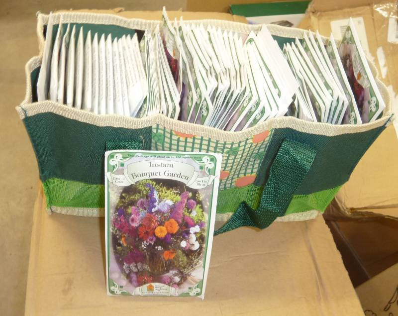 Garden tote bag filled with approx ...