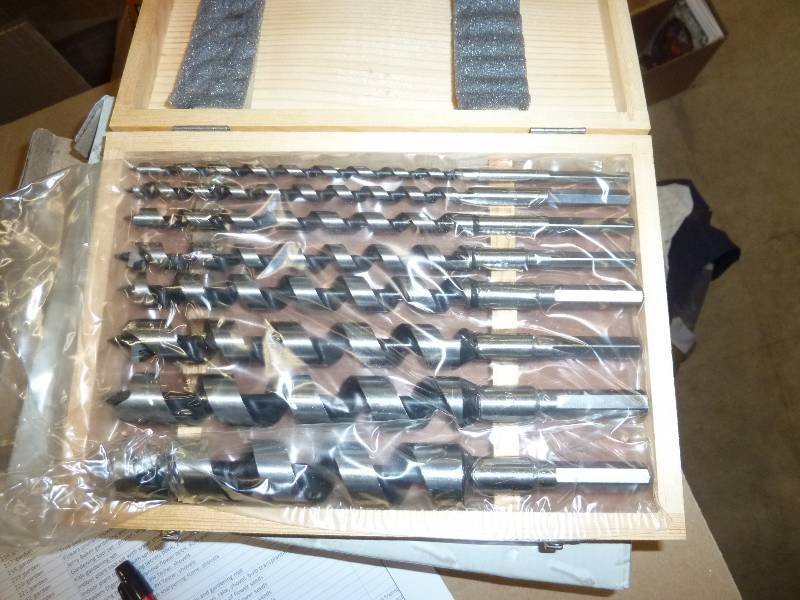 8 pc auger bit set...
