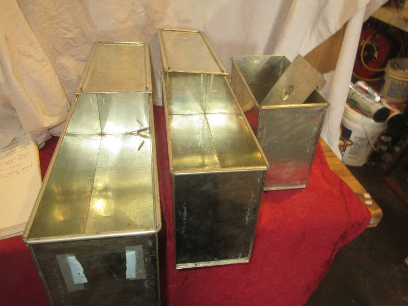 VINTAGE STAINLESS FLOUR OR RICE BINS