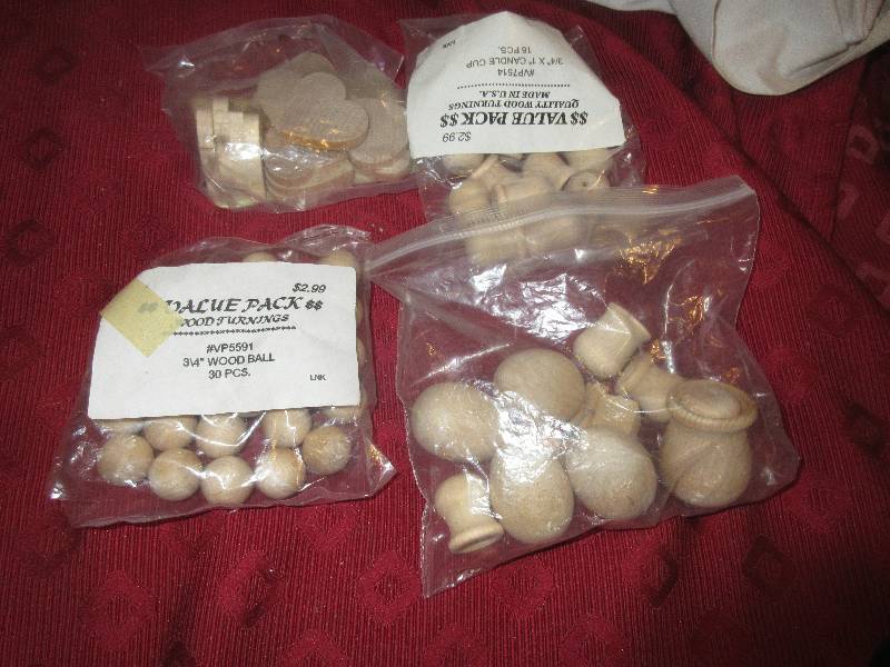 4 PKS WOOD WORKING BALLS