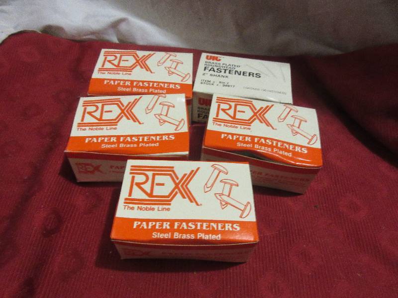 5 BOXES PAPER FASTENERS