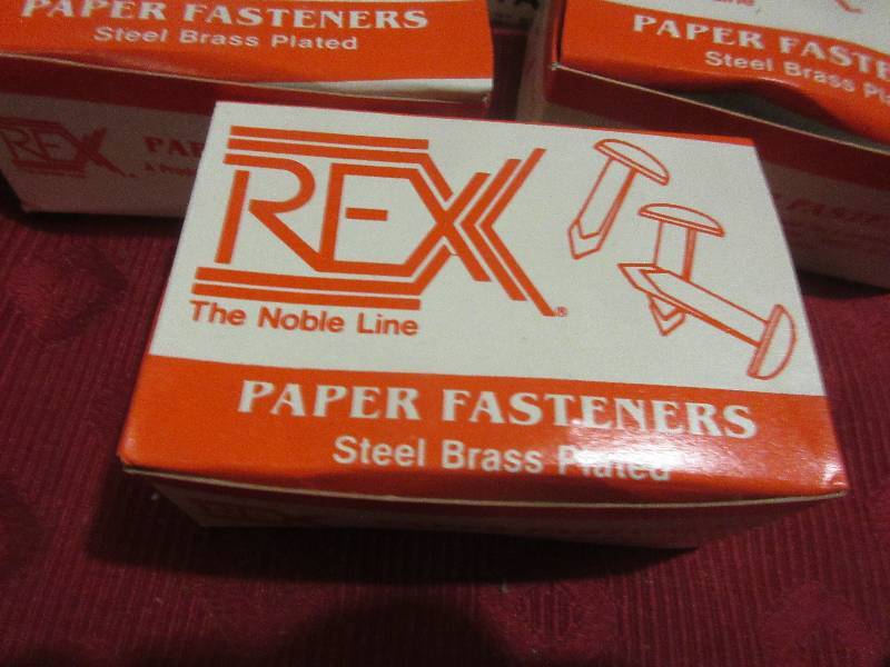 5 BOXES PAPER FASTENERS