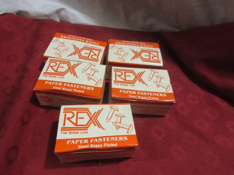 5 BOXES PAPER FASTENERS