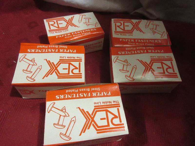 5 BOXES PAPER FASTENERS