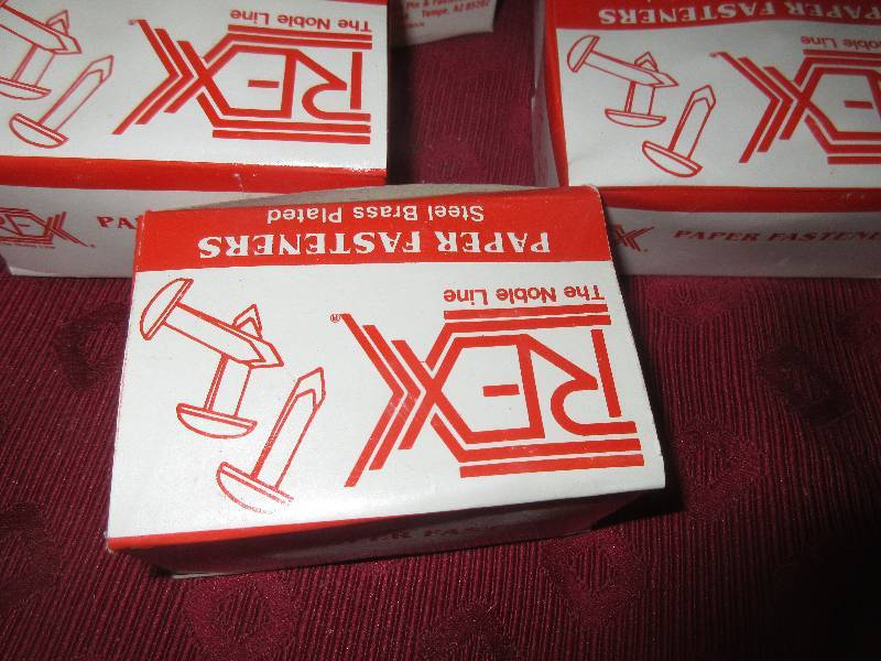 5 BOXES PAPER FASTENERS