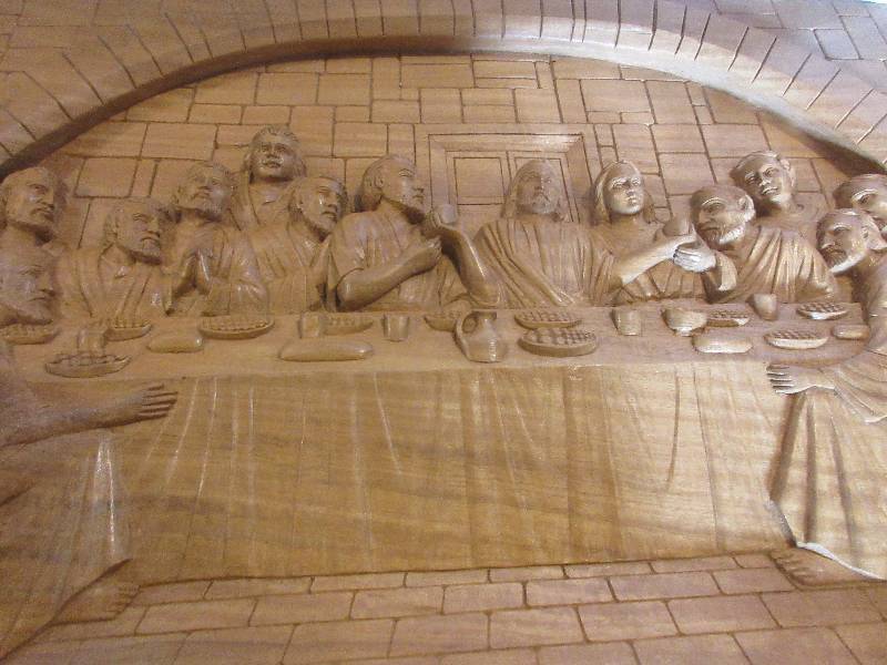 HAND CARVED LAST SUPPER PICTURE