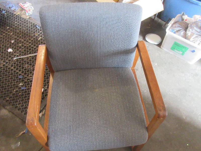2 CLOTH SEATED OFFICE CHAIRS