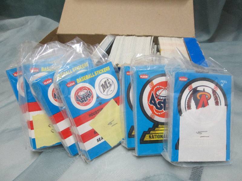 Fleer Baseball Stickers  over 250 s...