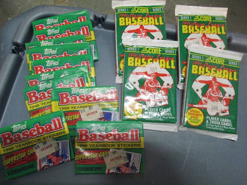 10 packets unopened Topps 1990 & 4 ...