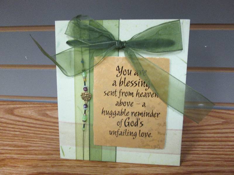 Blessings decorative plaque with st...