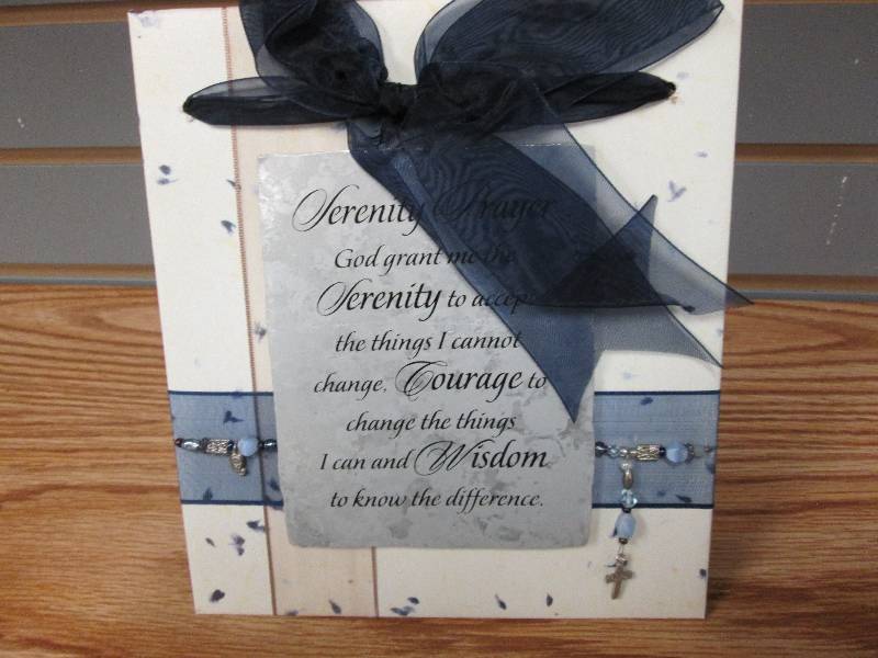 Serenity Prayer decorative plaque...