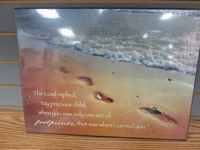 12x16 inch Footprints picture wit...