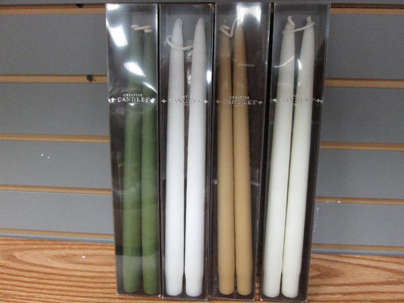 Lot of 4 12 inch taper candles ass...