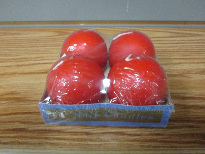 Set of Four 2 38 inch ball candles...