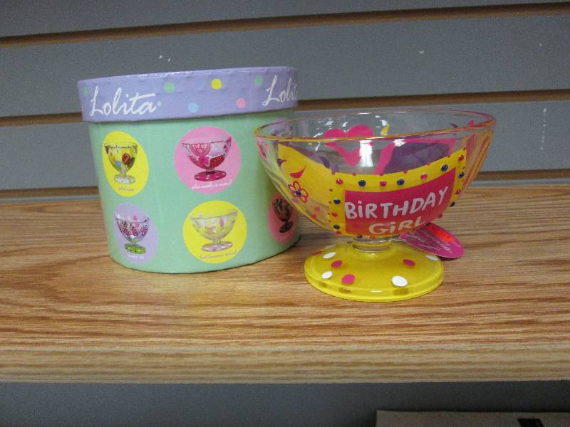 Birthday Girl themed Sundae bowl wi...