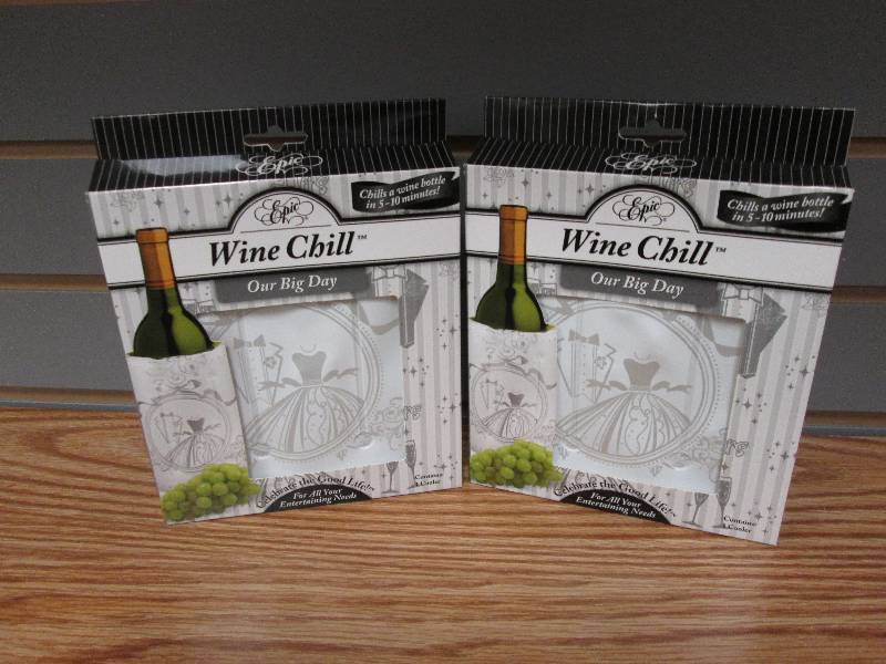 2 wedding themed  Wine Chill Cooler...