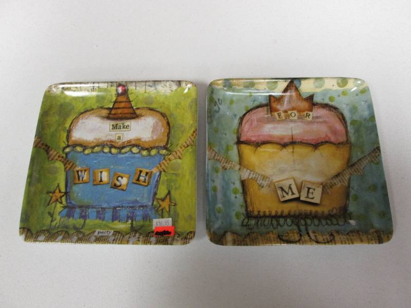 2 decorative plates Make a Wish Fo...