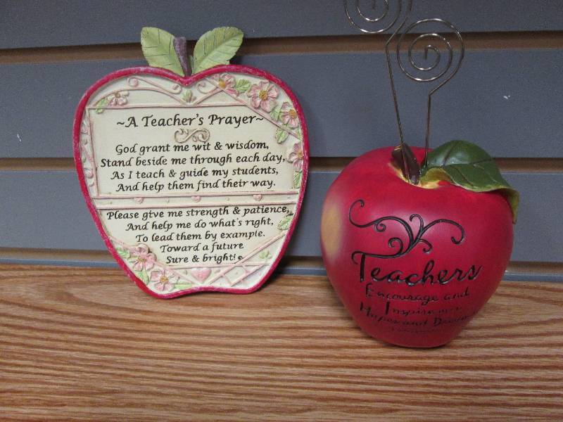 2 Teacher themed gifts Prayer Retai...