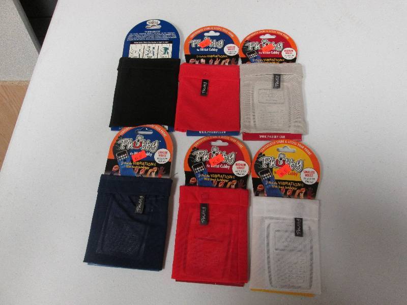 Lot of 6 Wrist Cubby for cell phone...
