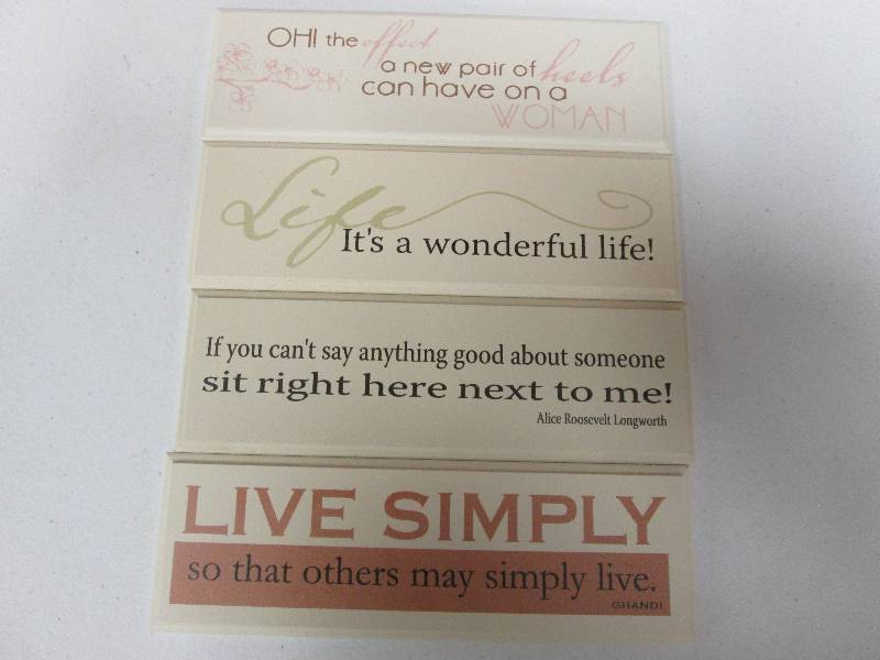 Lot of 4 assorted Inspirational woo...