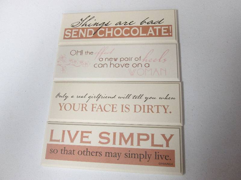 Lot of 4 assorted Inspirational woo...