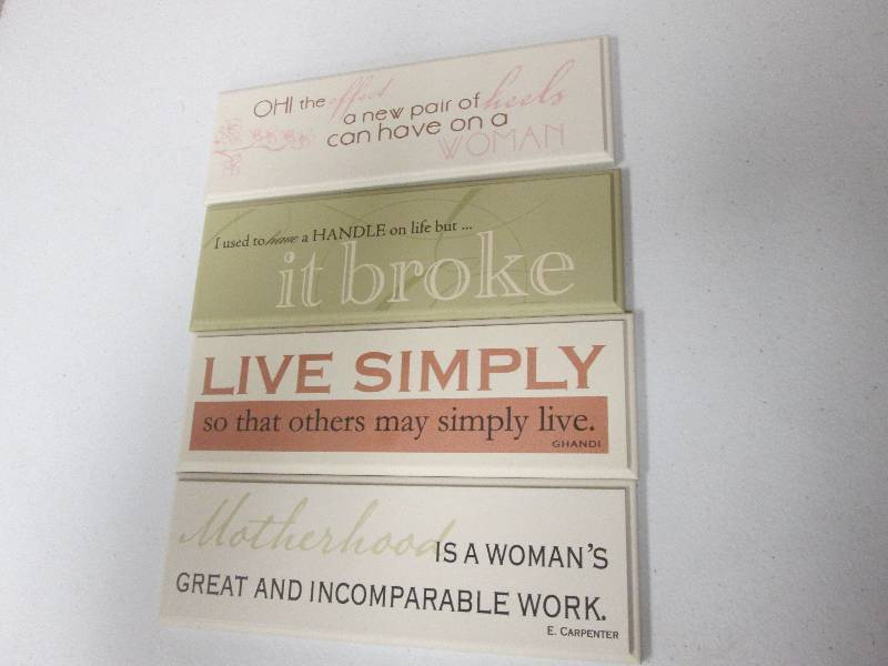Lot of 4 assorted Inspirational woo...