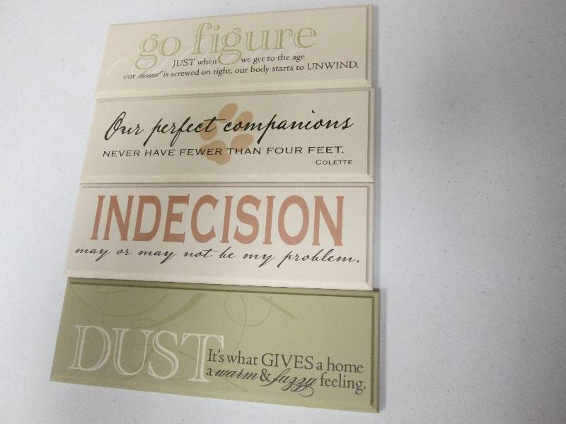 Lot of 4 assorted Inspirational woo...