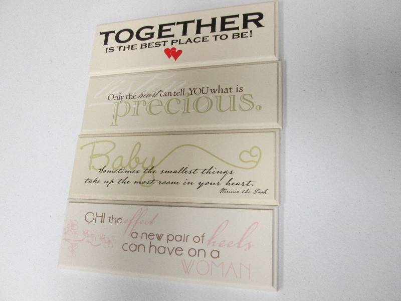 Lot of 4 assorted Inspirational woo...