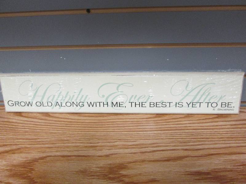 Happily Ever After plaque 23x4 inch...