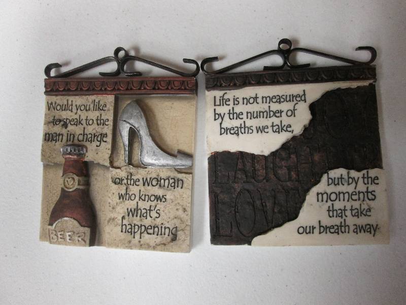 Lot of 2 4x4 inch assorted  Inspir...
