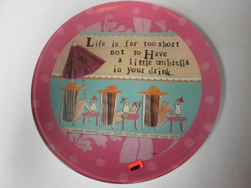 12 inch Demdaco decorative plate Re...