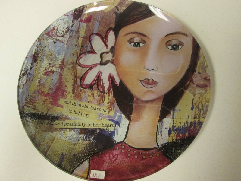 12 inch Demdaco decorative plate Re...
