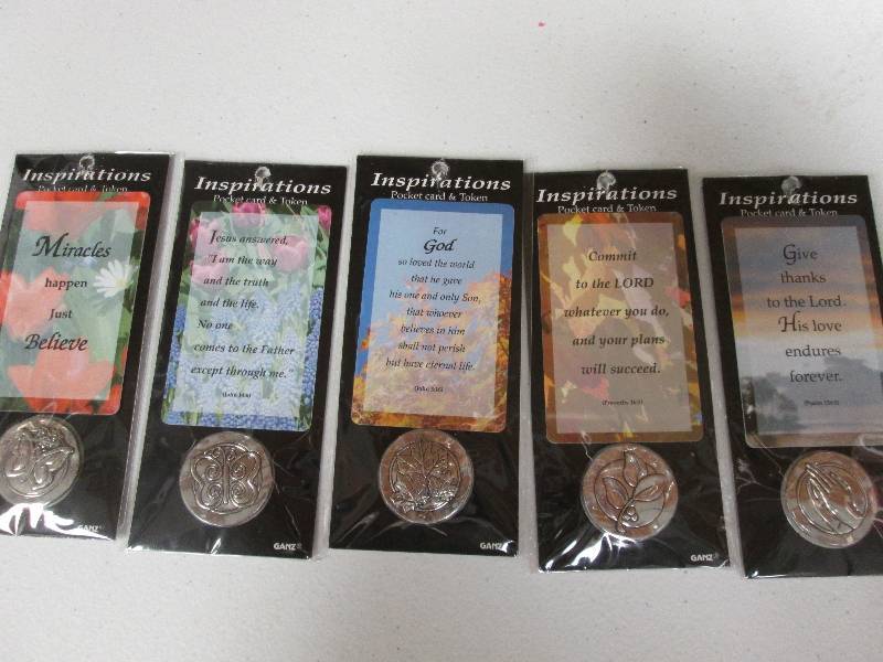 Lot of 5 Ganz Religious pocket card...