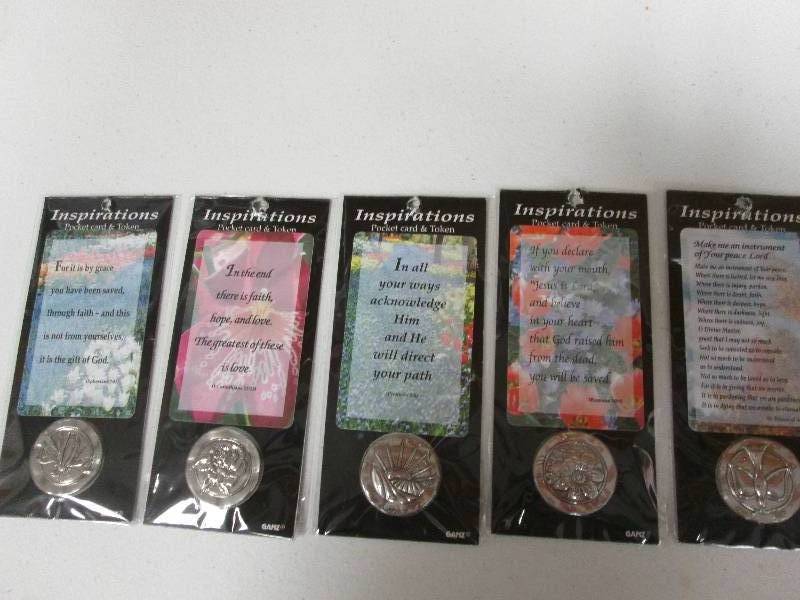 Lot of 5 Ganz Religious pocket card...