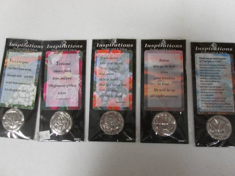 Lot of 5 Ganz Religious pocket card...