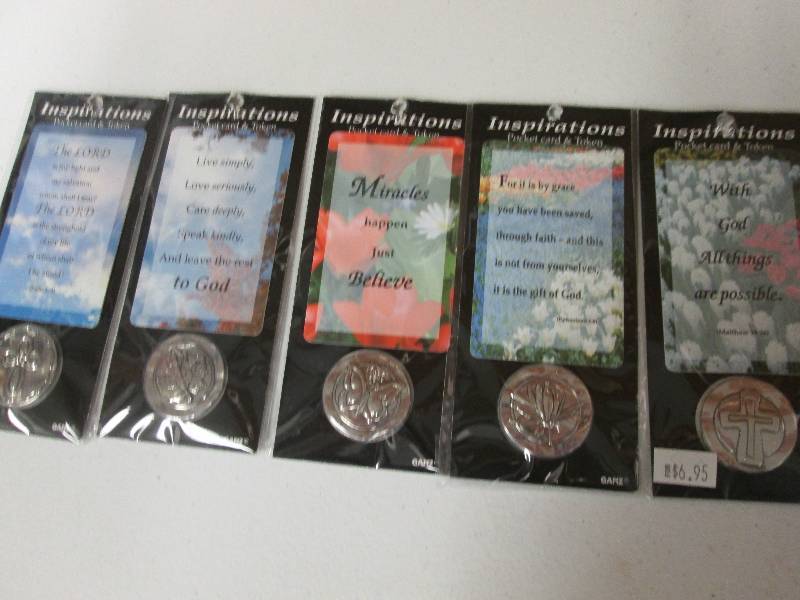 Lot of 5 Ganz Religious pocket card...