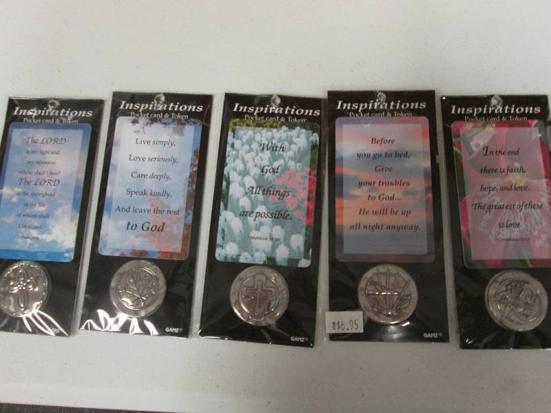 Lot of 5 Ganz Religious pocket card...