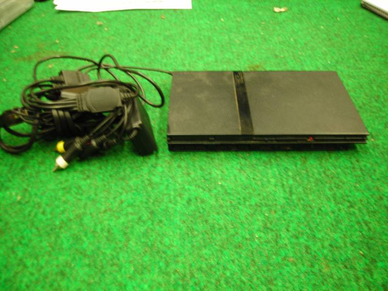 Play Station PS2 Slim With Power Cords & AV Cords