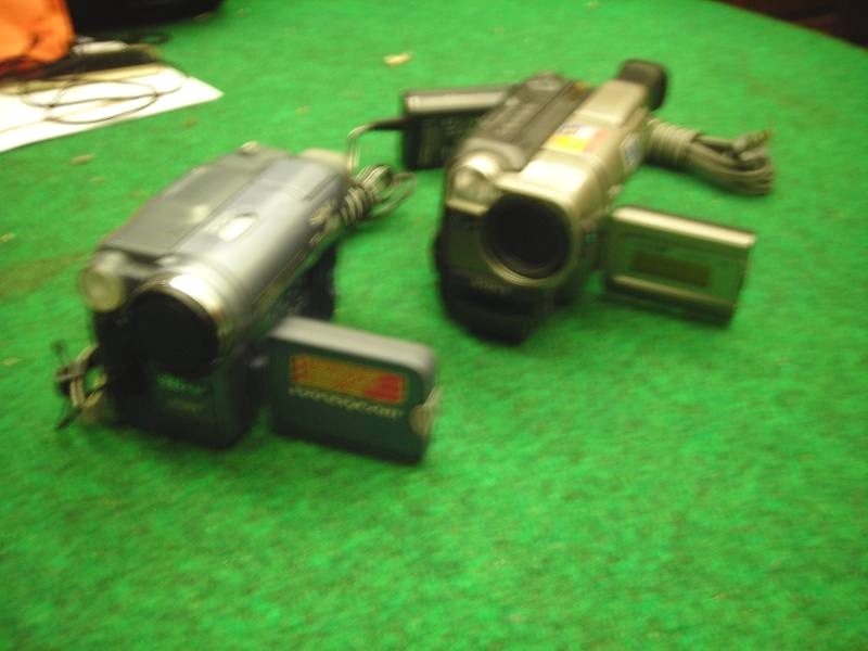 2-Sony Handy Cams, 1 With Charger & Battery