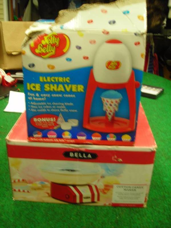 Jelly Belly Electric Ice Shaver & Bella Cotton Candy Maker
