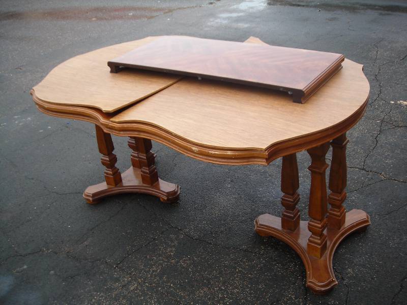 Dining Table With Leaf 66 Inches With 18 Inch Leaf