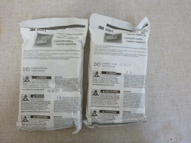 lot 95 image: 2 Packs of 3M 6001 Respirator Filters