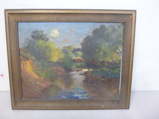 lot 110 image: Vintage Painting