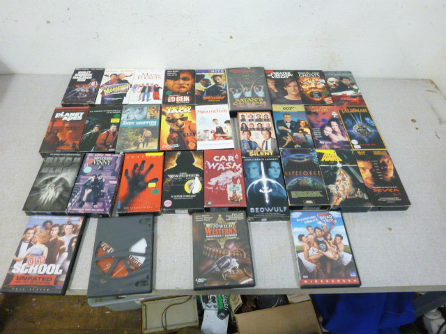lot 123 image: Miscellaneous VHS and DVD Movies