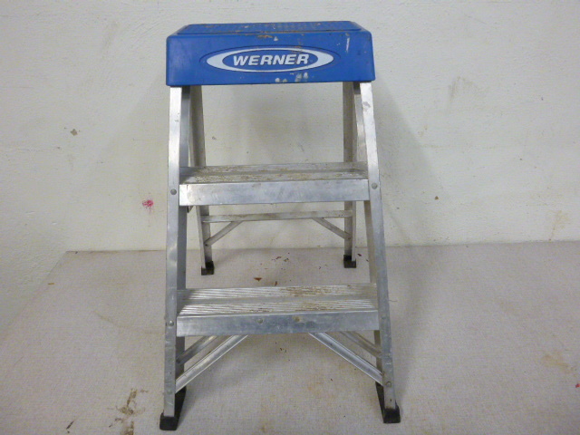 lot 131 image: Werner Aluminum Step Ladder
