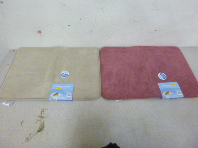 lot 159 image: 2 Memory Foam Bath Mats