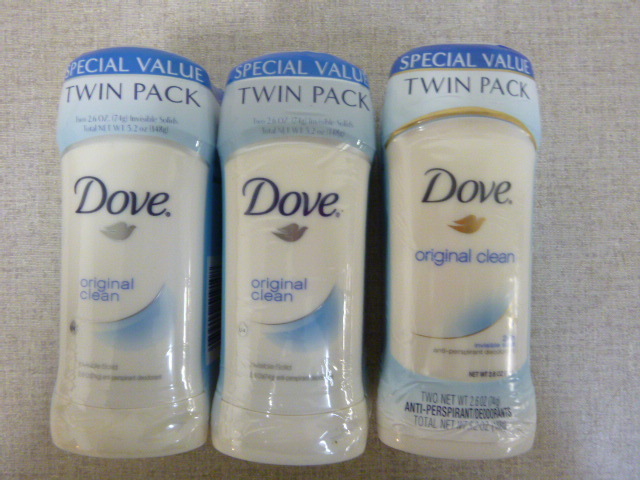lot 247 image: 3 2-Packs Dove Anti-PerspirantDeodorant