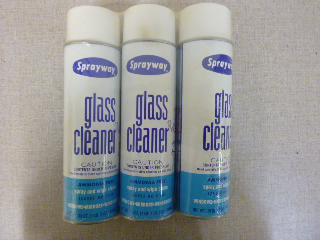 lot 252 image: 3 Cans of Sprayway Glass Cleaner