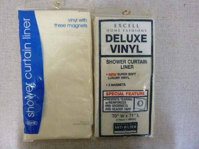 lot 255 image: 2 Vinyl Shower Curtain Liners